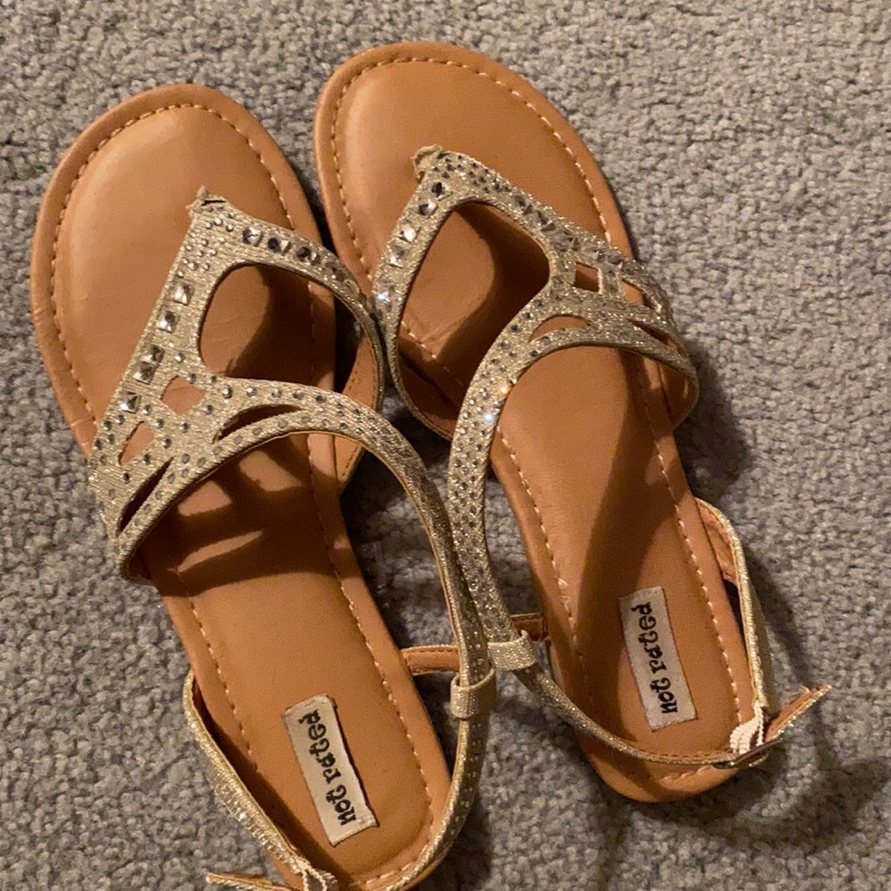 Silver sandals